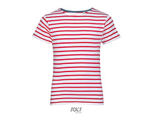 Charger l&#39;image dans la galerie, T-shirt marinière enfant Sol&#39;s Miles Kids